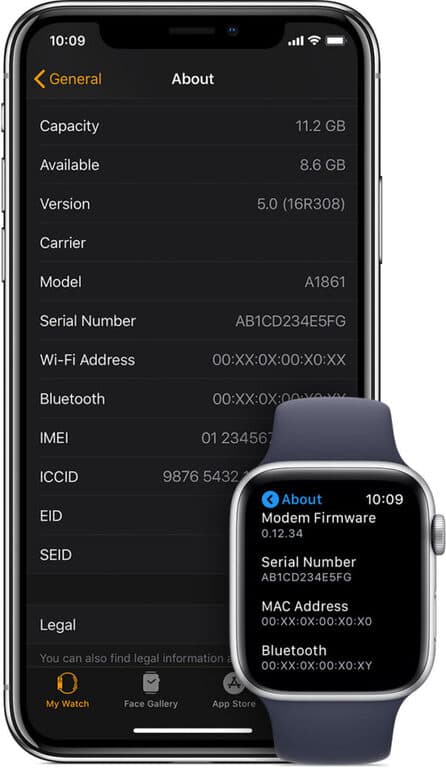 check apple watch by serial number